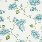 MARYAM VINE Fabric – PEACOCK | Schumacher | Wallpaper Twins MARYAM VINE fabric PEACOCK color by Schumacher
