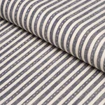 MATHIS TICKING STRIPE Fabric – CARBON | Schumacher | Wallpap MATHIS TICKING STRIPE fabric CARBON color by Schumacher