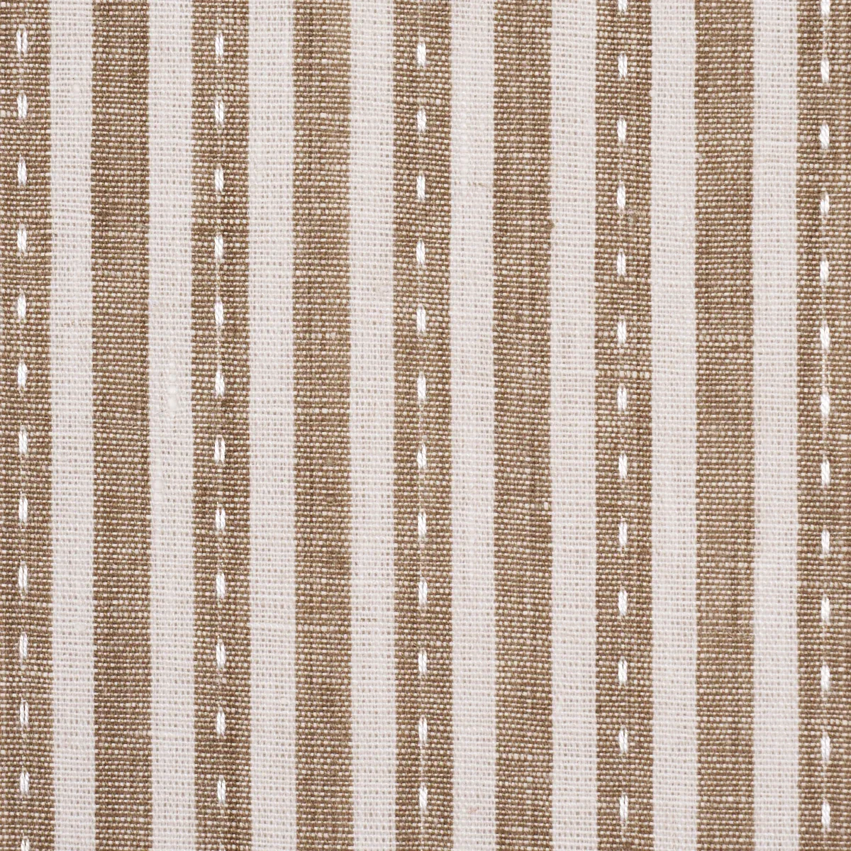 MATHIS TICKING STRIPE Fabric – FLAX | Schumacher | Wallpaper MATHIS TICKING STRIPE fabric FLAX color by Schumacher
