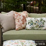 MATHIS TICKING STRIPE Fabric – FLAX | Schumacher | Wallpaper MATHIS TICKING STRIPE fabric FLAX color by Schumacher
