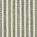 MATHIS TICKING STRIPE fabric SAGE color by Schumacher
