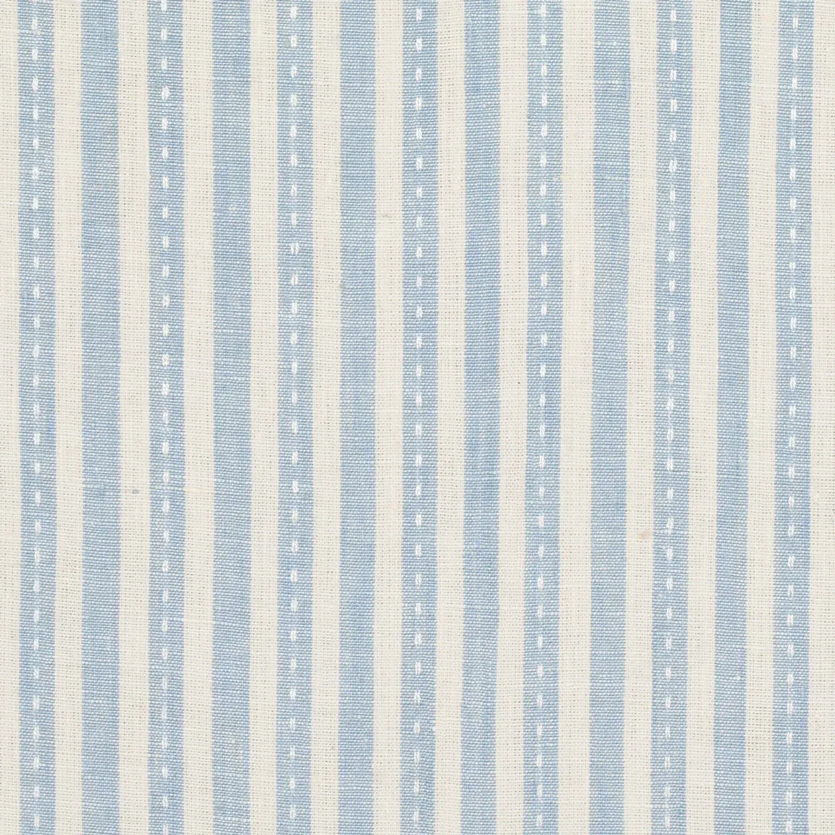 MATHIS TICKING STRIPE fabric SKY color by Schumacher