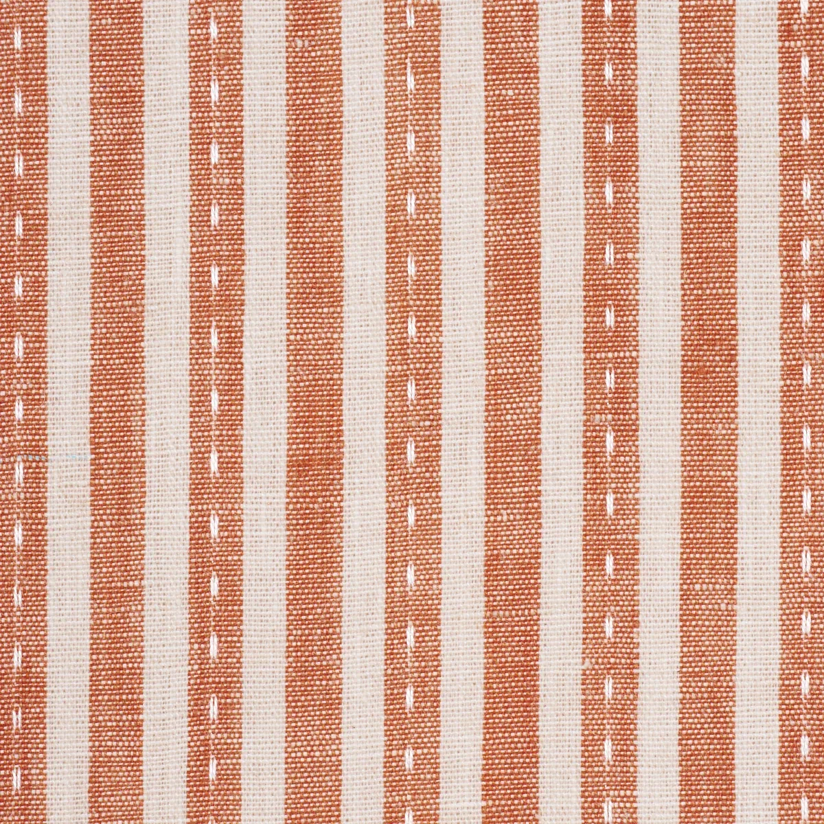 MATHIS TICKING STRIPE Fabric – SPICE | Schumacher | Wallpape MATHIS TICKING STRIPE fabric SPICE color by Schumacher