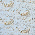 MATSUDANA Fabric – BLUE | Schumacher | Wallpaper Twins MATSUDANA fabric BLUE color by Schumacher