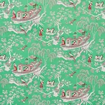 MATSUDANA Fabric – JADE | Schumacher | Wallpaper Twins MATSUDANA fabric JADE color by Schumacher