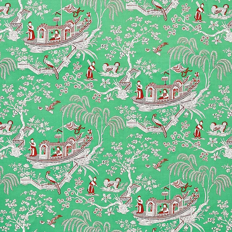 MATSUDANA fabric JADE color by Schumacher