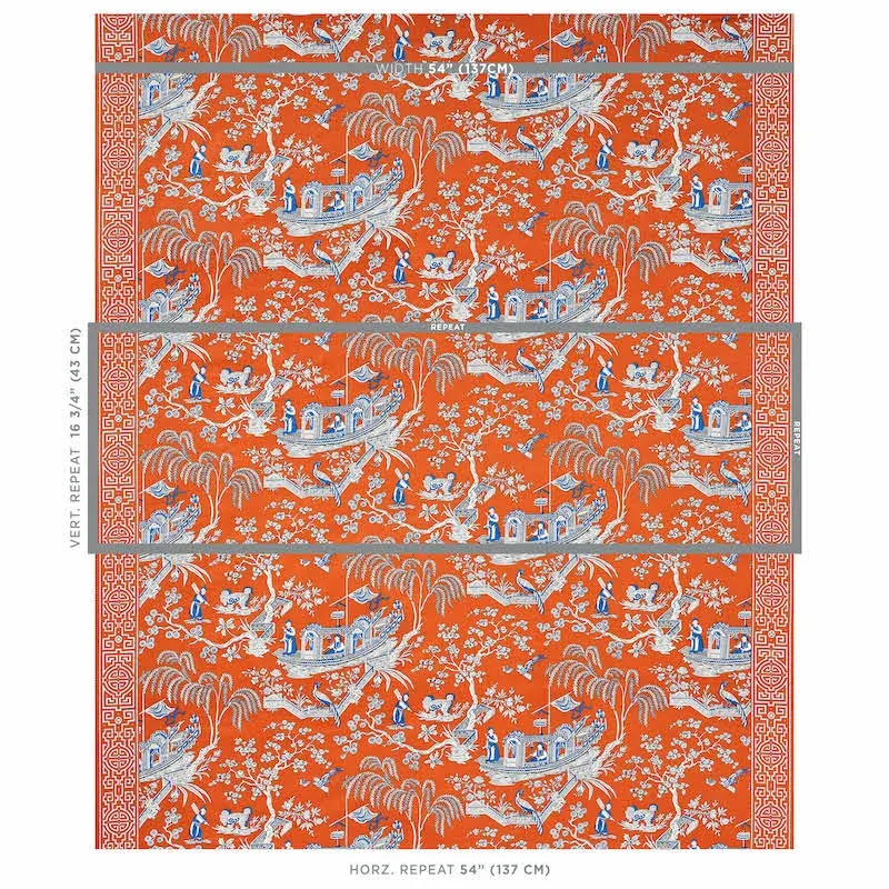 MATSUDANA Fabric – SPICE | Schumacher | Wallpaper Twins MATSUDANA fabric SPICE color by Schumacher