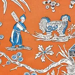 MATSUDANA Fabric – SPICE | Schumacher | Wallpaper Twins MATSUDANA fabric SPICE color by Schumacher