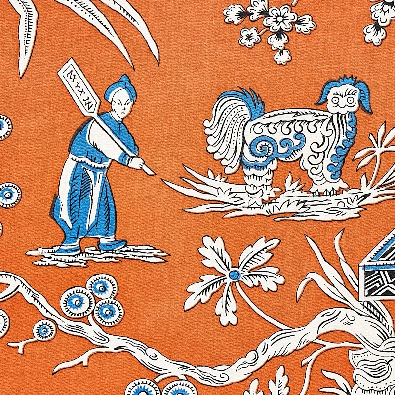 MATSUDANA Fabric – SPICE | Schumacher | Wallpaper Twins MATSUDANA fabric SPICE color by Schumacher