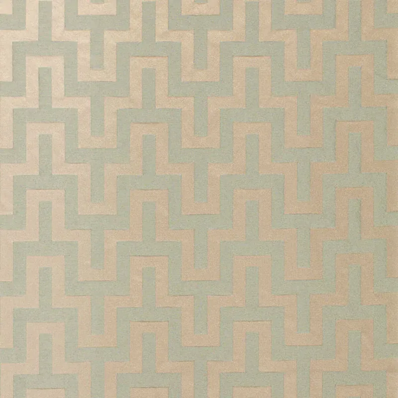 MAUBRAY WEAVE fabric AQUA color by Schumacher