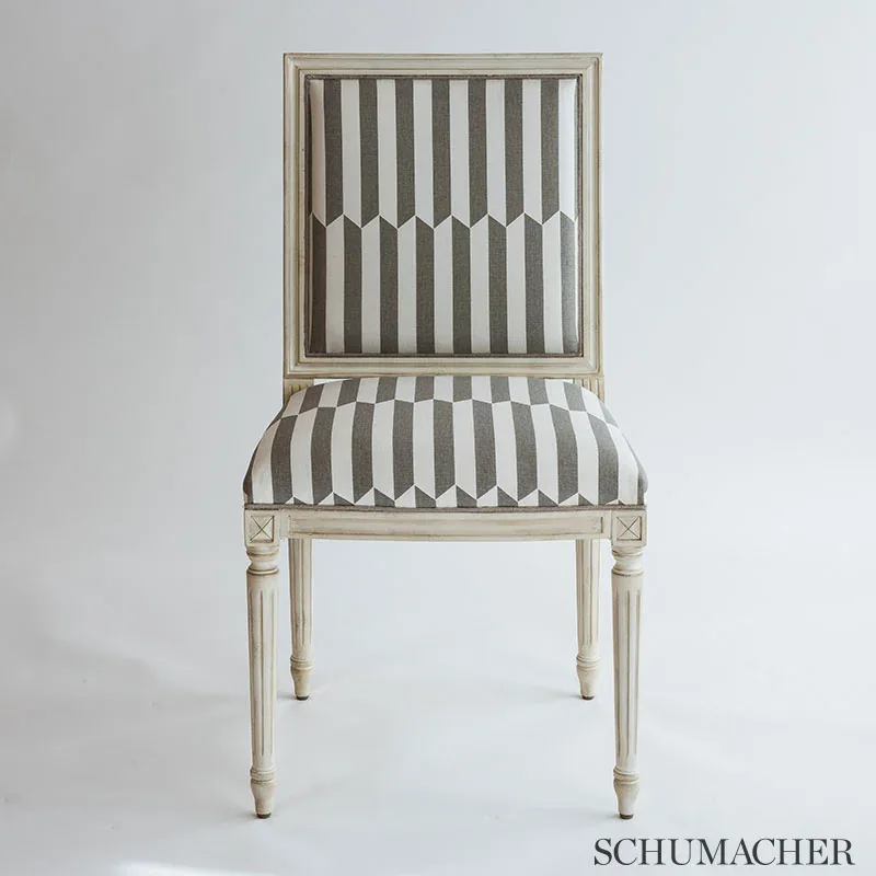 MAXWELL Fabric – CHARCOAL | Schumacher | Wallpaper Twins MAXWELL fabric CHARCOAL color by Schumacher