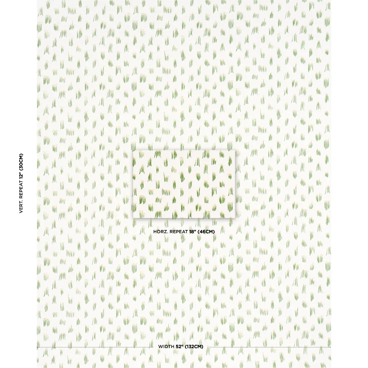 MEADOW BUTTON HAND EMBROIDERY Fabric – YELLOW | Schumacher | MEADOW BUTTON HAND EMBROIDERY fabric YELLOW color by Schumacher