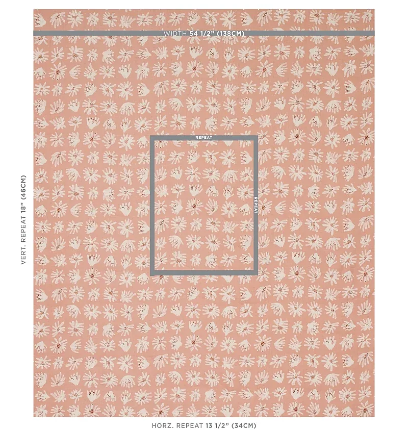 MEADOW ROCK Fabric – BLUSH | Schumacher | Wallpaper Twins MEADOW ROCK fabric BLUSH color by Schumacher
