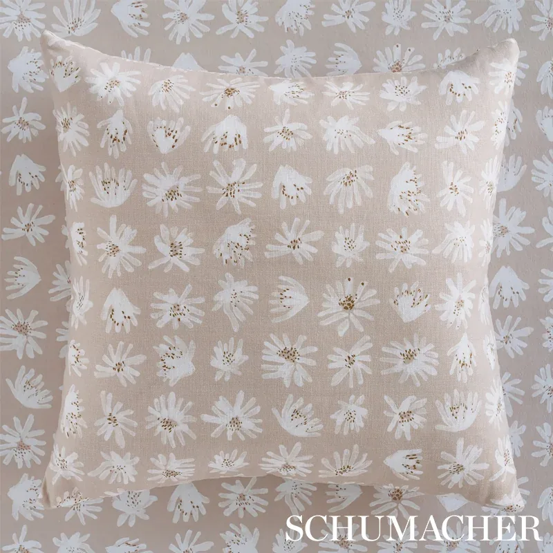 MEADOW ROCK Fabric – NATURAL | Schumacher | Wallpaper Twins MEADOW ROCK fabric NATURAL color by Schumacher