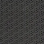 MEANDER EMBROIDERY fabric BLACK color by Schumacher
