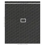 MEANDER EMBROIDERY fabric BLACK color by Schumacher