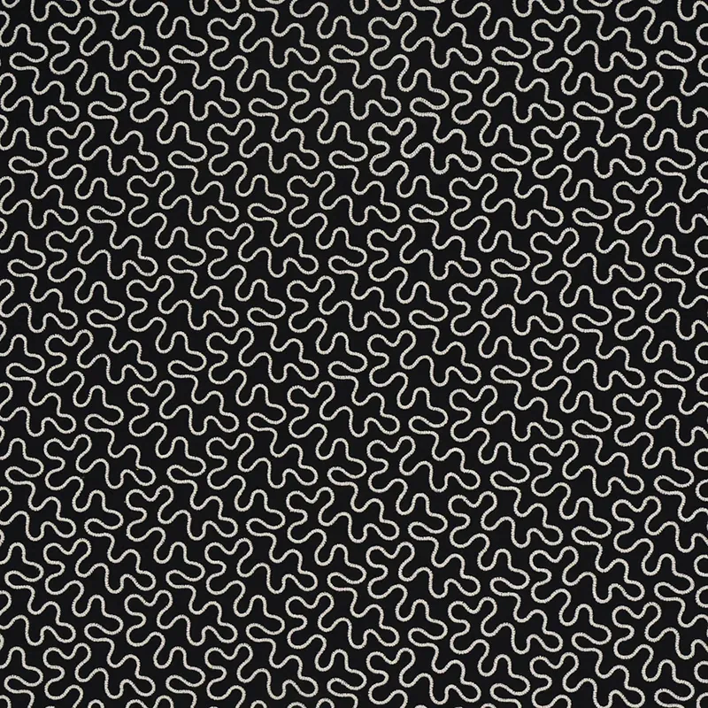 67605 | MEANDER EMBROIDERY – BLACK