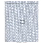 MEANDER EMBROIDERY fabric BLUE ON IVORY color by Schumacher