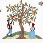 MERRIFIELD SAMPLER Fabric – DOCUMENT | Schumacher | Wallpape MERRIFIELD SAMPLER fabric DOCUMENT color by Schumacher