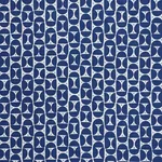 MEZZA LUNA fabric BLUE color by Schumacher