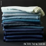 MIDDLETON LINEN Fabric – GLACIER | Schumacher | Wallpaper Tw MIDDLETON LINEN fabric GLACIER color by Schumacher