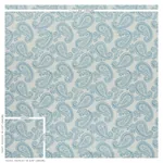 MILENA PAISLEY fabric SKY color by Schumacher