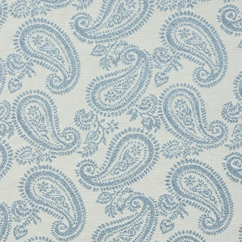 MILENA PAISLEY fabric SKY color by Schumacher