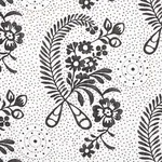 MILLICENT fabric BLACKWORK color by Schumacher