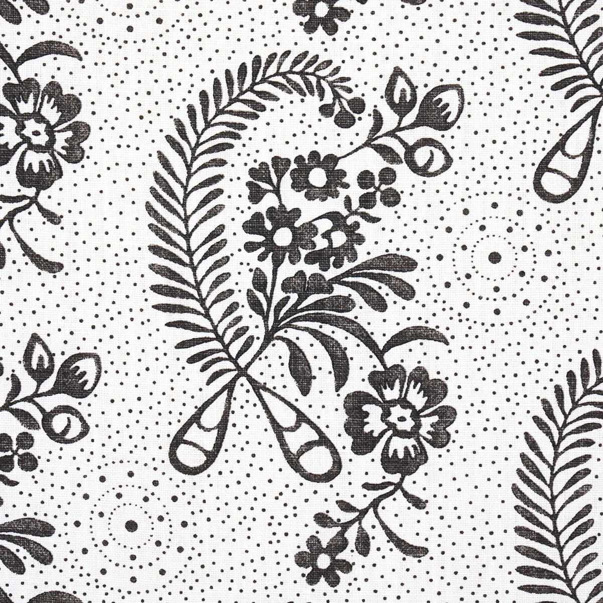 MILLICENT fabric BLACKWORK color by Schumacher
