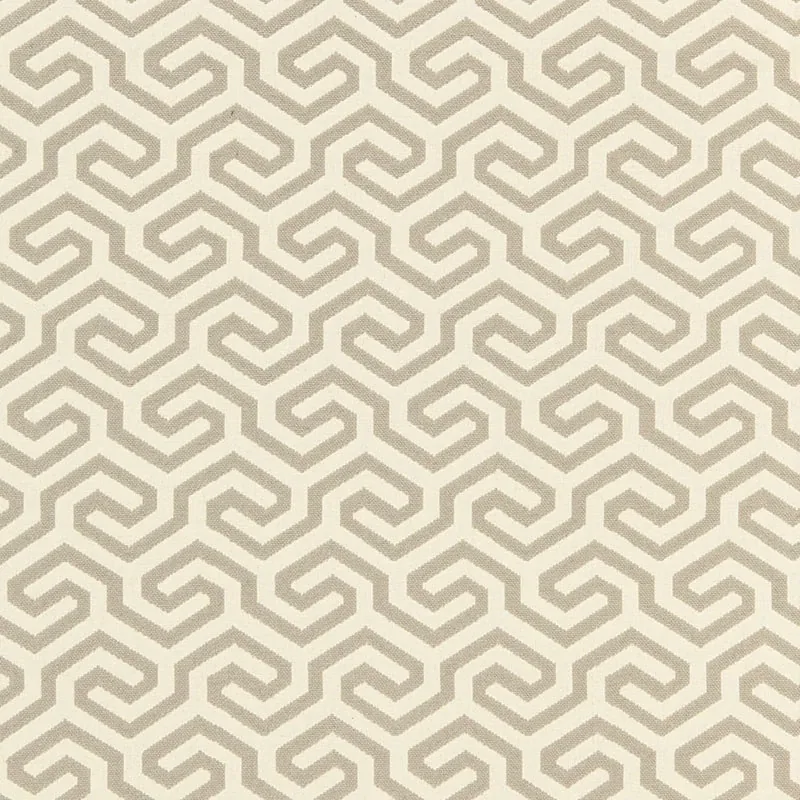 MING FRET fabric FLAX color by Schumacher