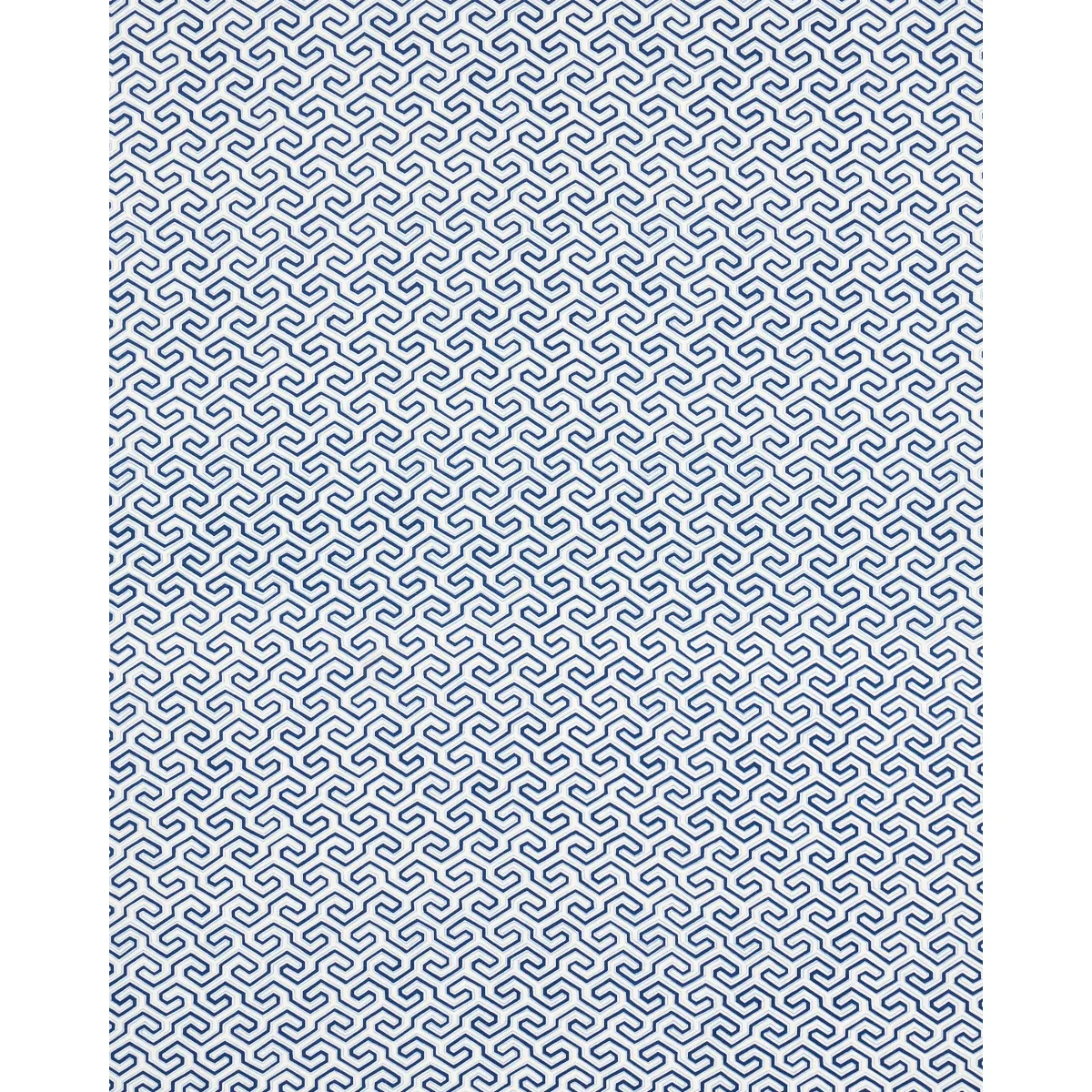 MING FRET PRINT Fabric – BLUE | Schumacher | Wallpaper Twins MING FRET PRINT fabric BLUE color by Schumacher