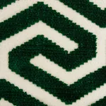 MING FRET VELVET fabric EMERALD color by Schumacher