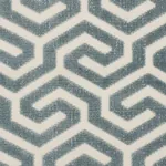 MING FRET VELVET fabric MINERAL color by Schumacher