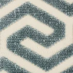 MING FRET VELVET fabric MINERAL color by Schumacher