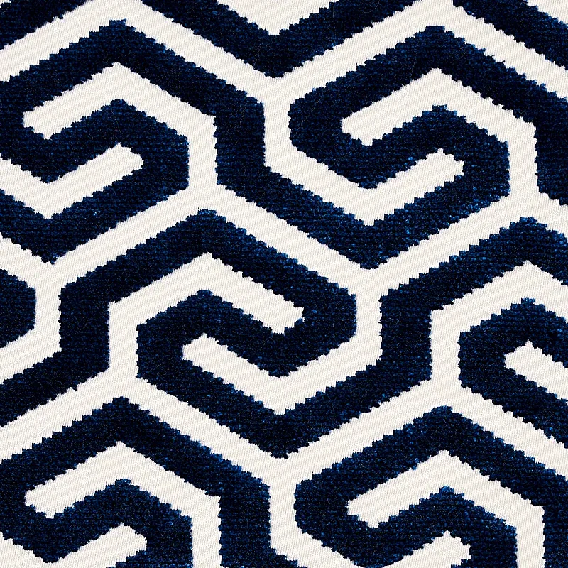 73106 | MING FRET VELVET – NAVY