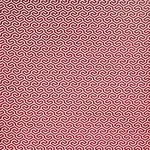 MING FRET VELVET fabric RED color by Schumacher