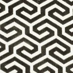 MING FRET VELVET fabric TAUPE color by Schumacher