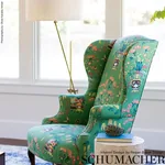 MING VASE fabric JADE color by Schumacher