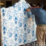 MING VASE Fabric – PORCELAIN | Schumacher | Wallpaper Twins MING VASE fabric PORCELAIN color by Schumacher