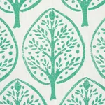 Mini Burchettes Fabric – SEA GLASS | Schumacher | Wallpaper Mini Burchettes fabric SEA GLASS color by Schumacher