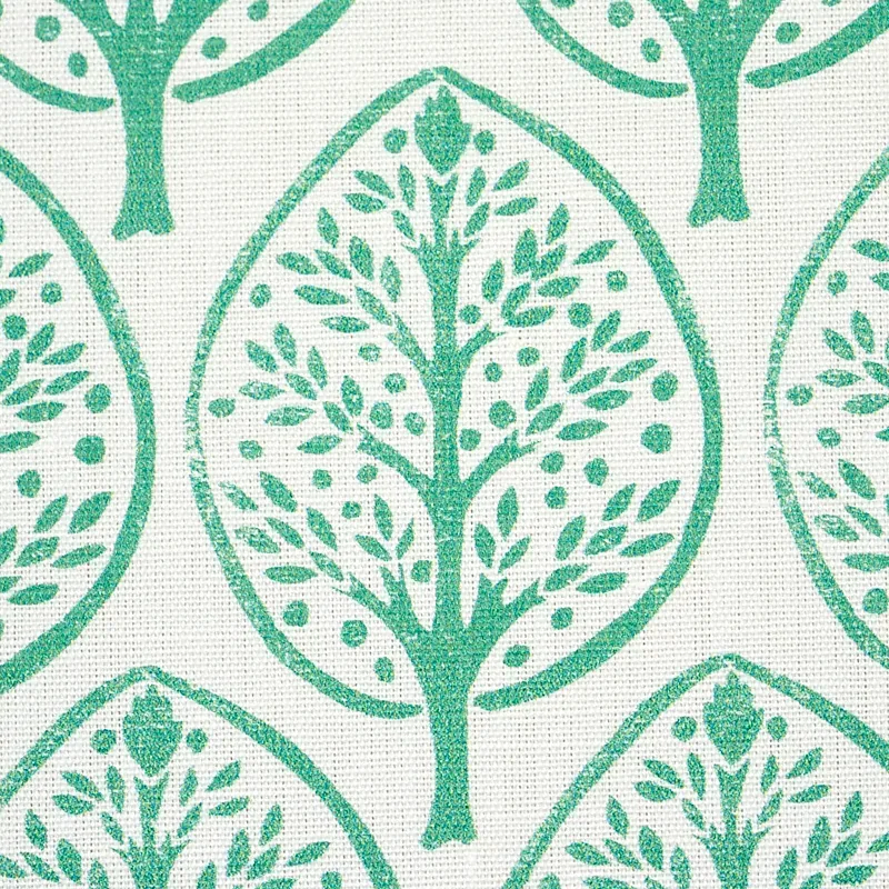 Mini Burchettes Fabric – SEA GLASS | Schumacher | Wallpaper Mini Burchettes fabric SEA GLASS color by Schumacher