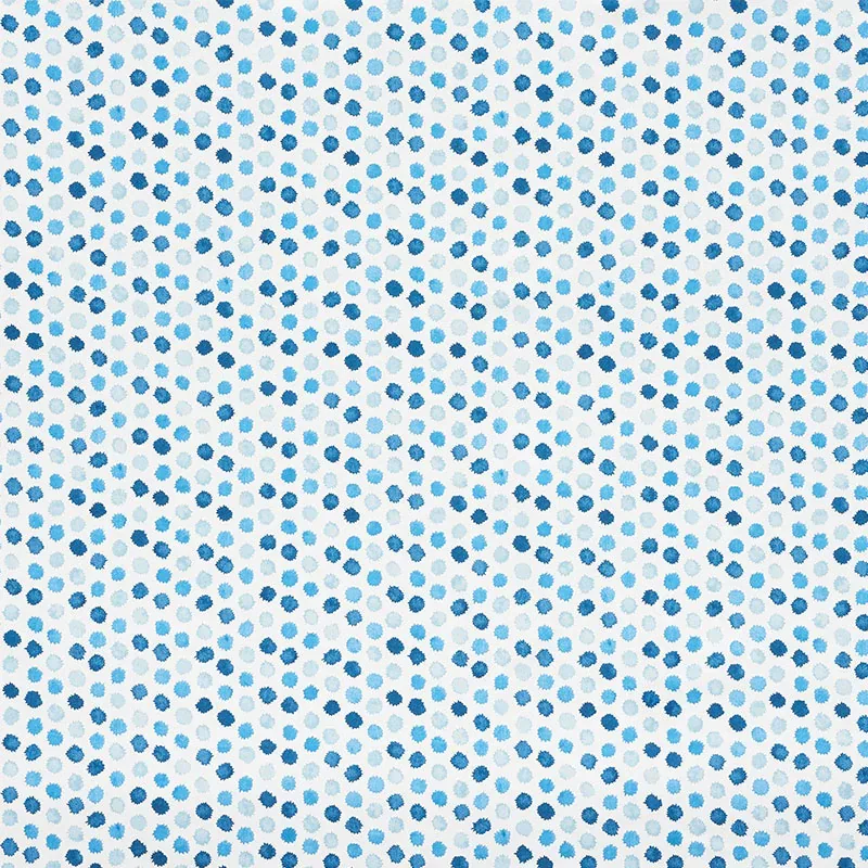 MINI BURSTS fabric BLUES color by Schumacher