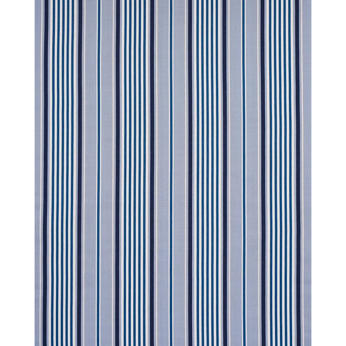 MINZER COTTON STRIPE Fabric – BLUE | Schumacher | Wallpaper MINZER COTTON STRIPE fabric BLUE color by Schumacher