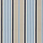 MINZER COTTON STRIPE fabric INDIGO color by Schumacher