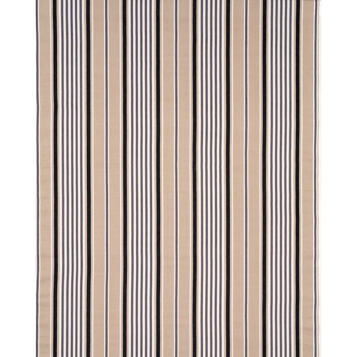 MINZER COTTON STRIPE fabric NEUTRAL color by Schumacher