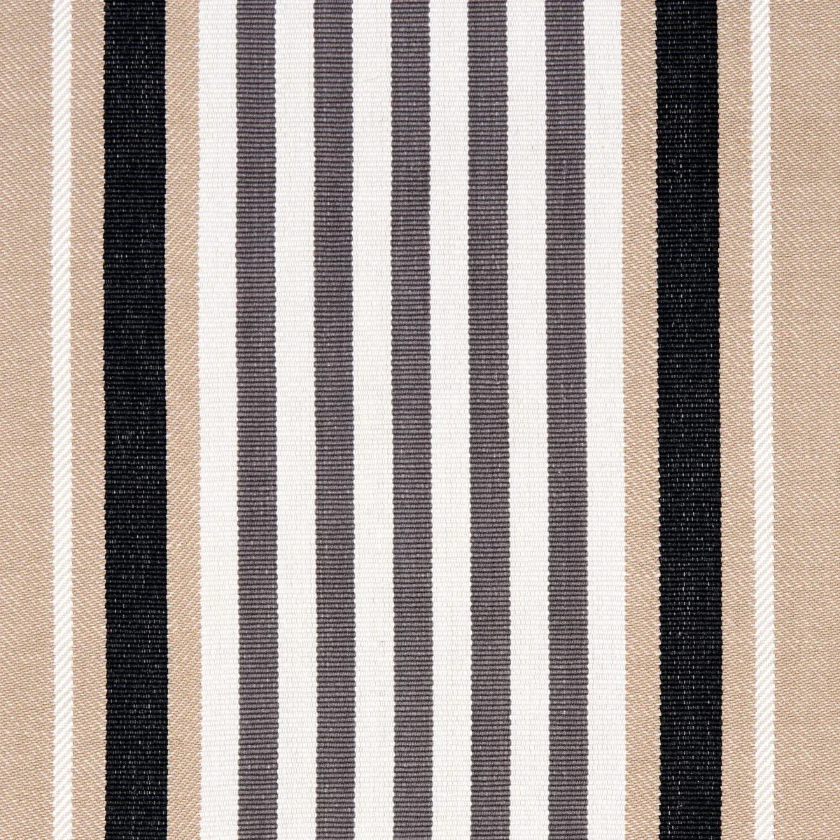 MINZER COTTON STRIPE fabric NEUTRAL color by Schumacher
