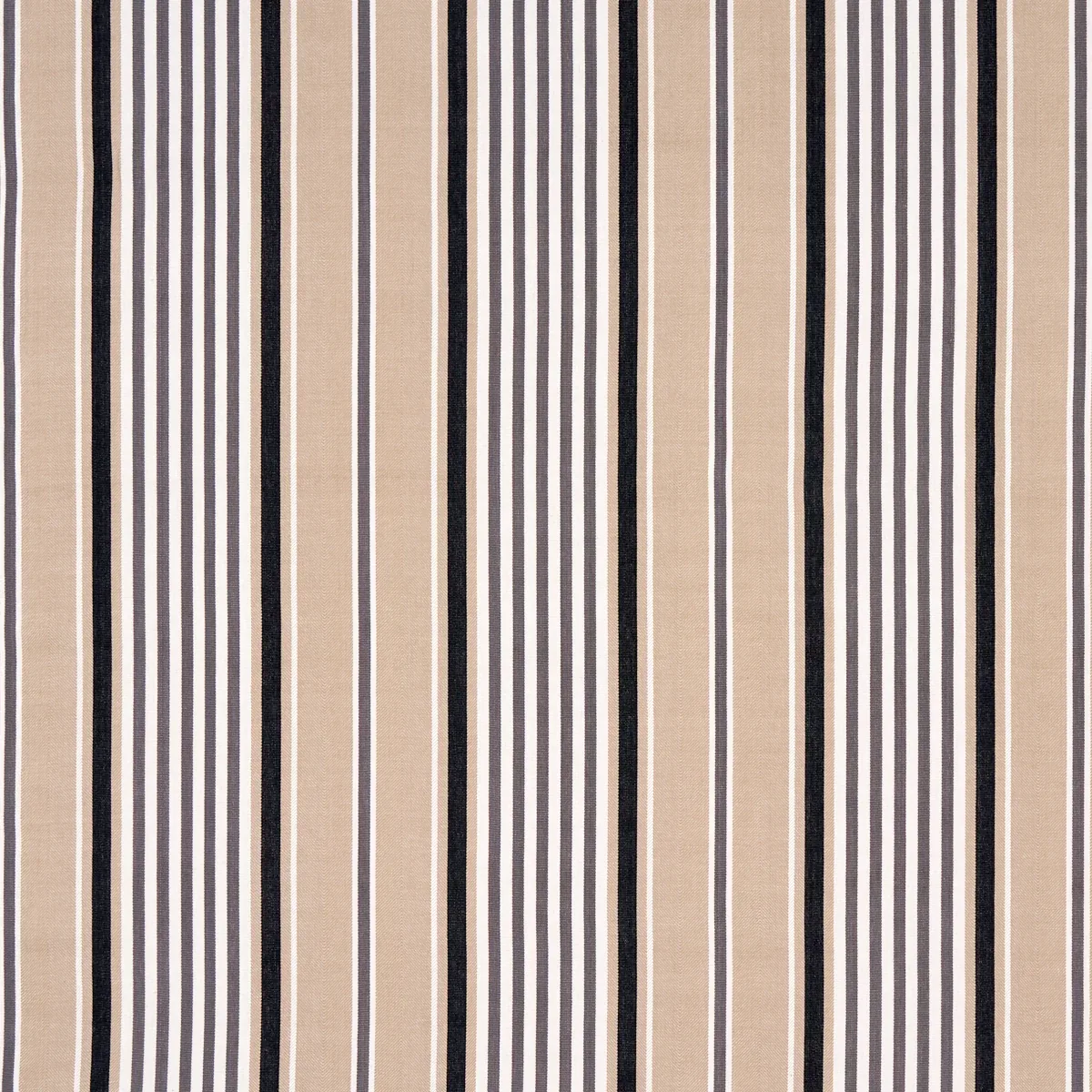 MINZER COTTON STRIPE fabric NEUTRAL color by Schumacher