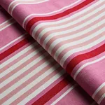 MINZER COTTON STRIPE Fabric – PINK | Schumacher | Wallpaper MINZER COTTON STRIPE fabric PINK color by Schumacher