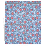MIRABELLE fabric BERRY AND BLUE color by Schumacher