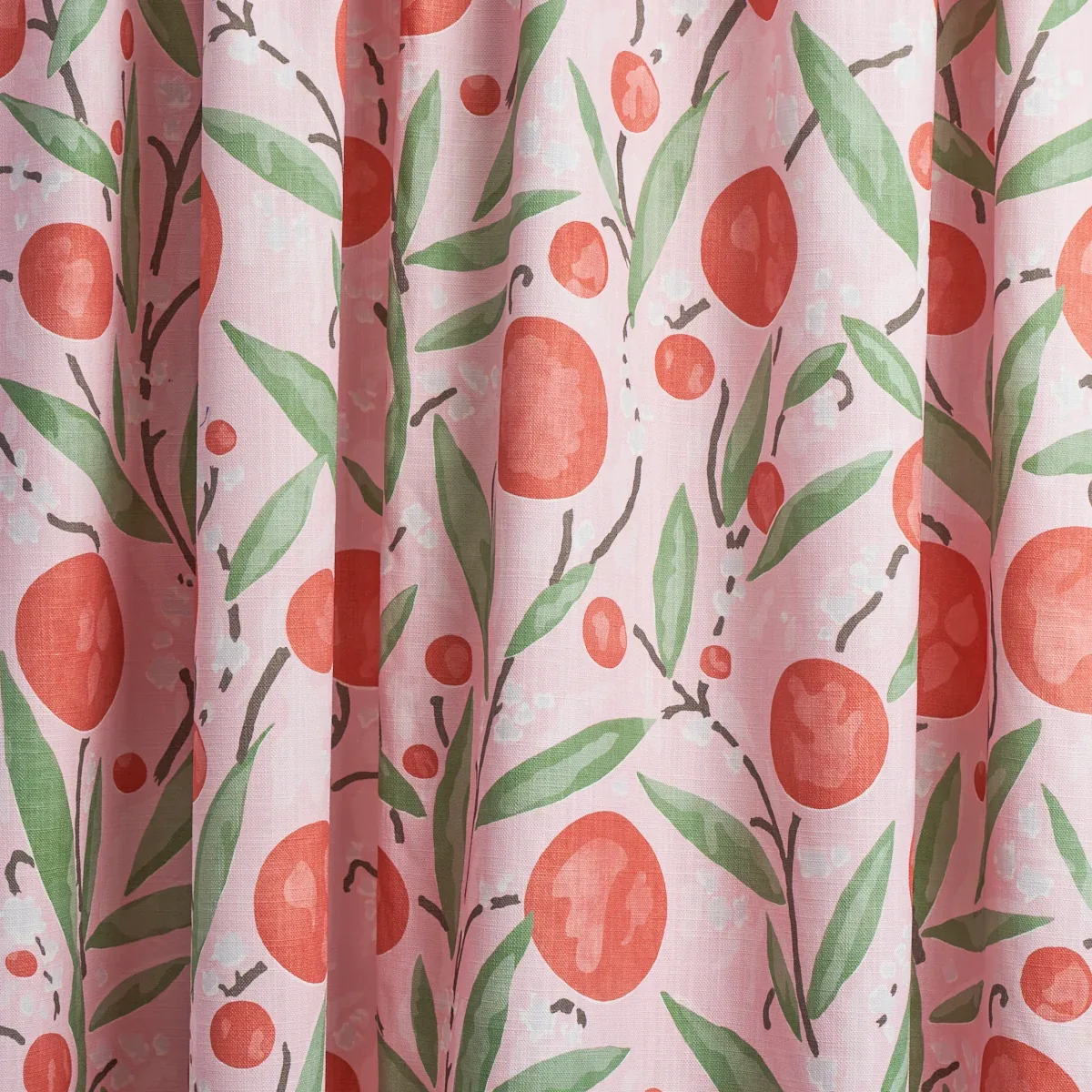 MIRABELLE fabric CHERRY AND BLUSH color by Schumacher